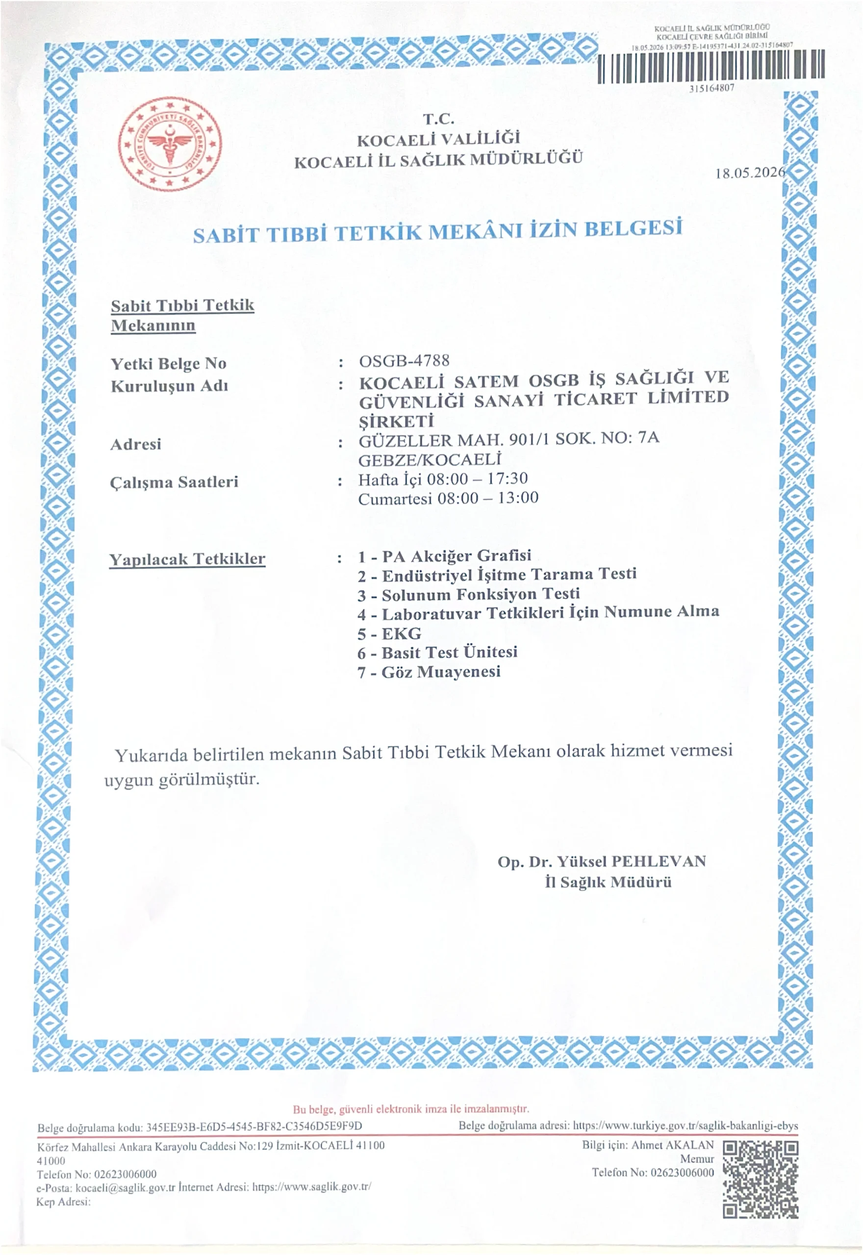 Bakırköy Yetki Belgesi